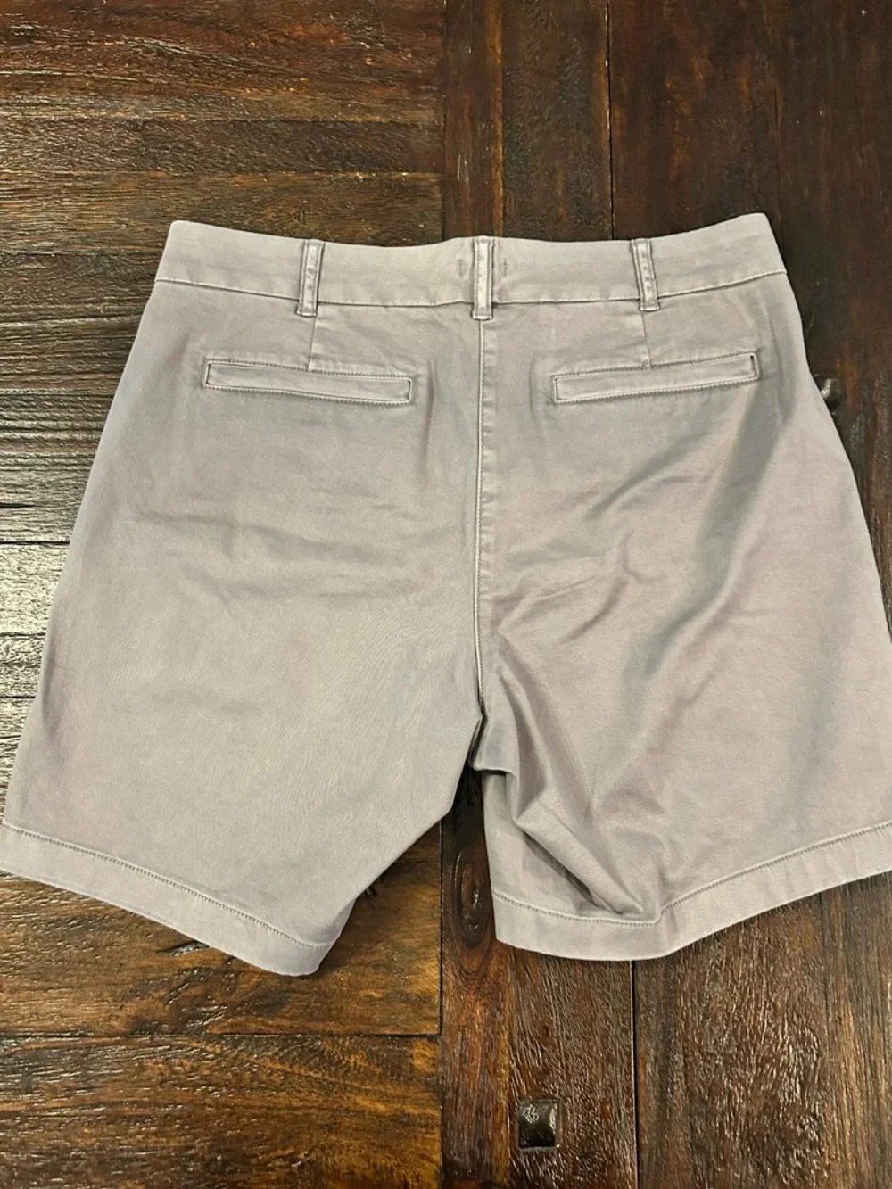 J. Crew Women's Light Gray Distressed Wash Chino Shorts- 7in